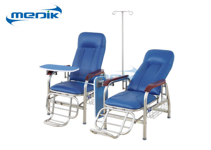 صندلی های مبلمان قابل تنظیم صندلی انتقال خون بیمار با IV قطب