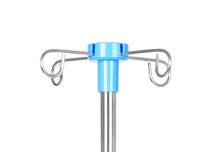 قطب پلی اتیلن ضد زنگ قابل تنظیم ارتفاع با چرخان برای بیمارستان