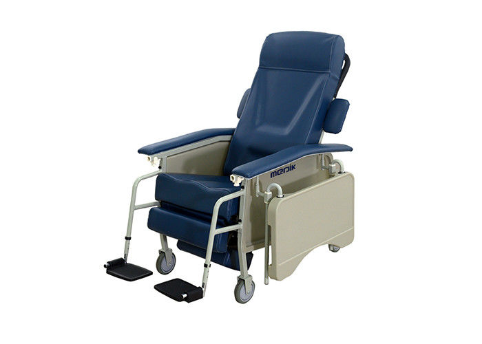 صندلی جمع آوری نمونه خون Padded 3 موقعیت چهار چرخ دنده گردان