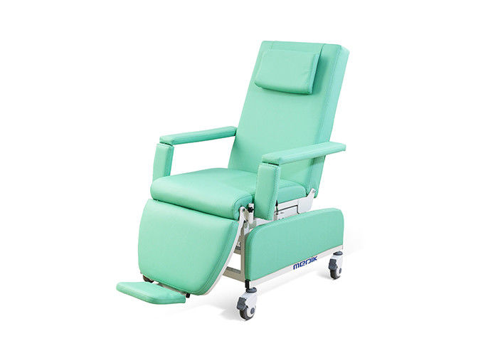 صندلی جمع آوری خون پزشکی متحرک همراه با پشتی و پشتی قابل تنظیم